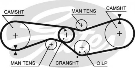 Ремінь ГРМ Gates 5012