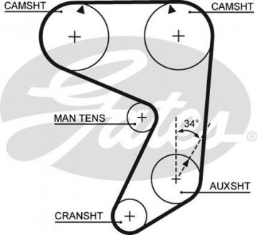 Ремінь ГРМ Gates 5081