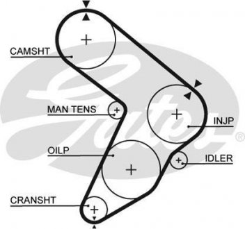 Ремінь ГРМ Gates 5112