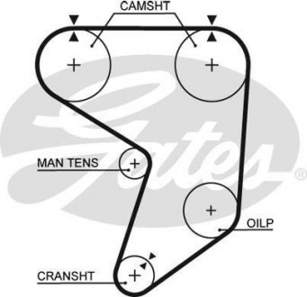 Ремінь ГРМ Gates 5195XS
