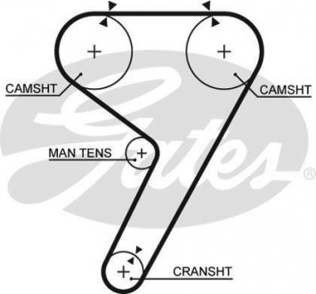 Ремінь ГРМ Gates 5304 (фото 1)