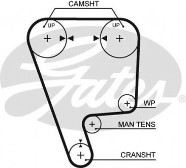 Ремень ГРМ Gates 5348XS