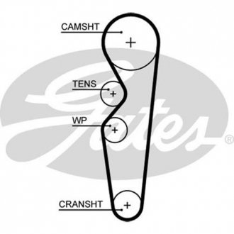 Комплект ременя ГРМ Gates K015665XS