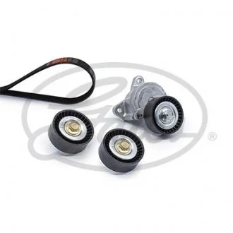 Фото комплект поликлинових ременів (з роликами) CITROEN C-CROSSER, C-CROSSER ENTERPRISE, MITSUBISHI LANCER VIII, OUTLANDER II, PEUGEOT 4007 1.8-2.4 11.06- Gates K016PK2563 Комплект поликлинових ременів (з роликами) CITROEN C-CROSSER, C-CROSSER ENTERPRISE, MITSUBISHI LANCER VIII, OUTLANDER II, PEUGEOT 4007 1.8-2.4 11.06- Gates K016PK2563