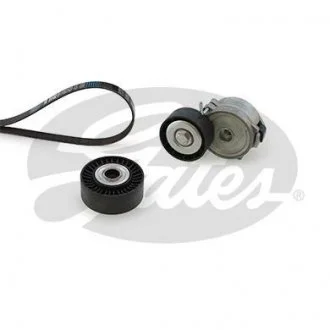 Фото комплект поликлинових ременів (з роликами) CITROEN C-CROSSER, C-CROSSER ENTERPRISE, PEUGEOT 4007 2.2D 02.07- Gates K046PK1745 Комплект поликлинових ременів (з роликами) CITROEN C-CROSSER, C-CROSSER ENTERPRISE, PEUGEOT 4007 2.2D 02.07- Gates K046PK1745