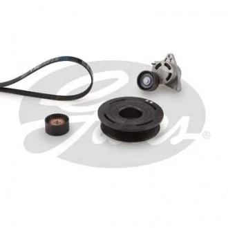 Фото комплект поликлинових ременів (з роликами) NISSAN INTERSTAR, RENAULT MASTER II 2.5D 10.03- Gates K047PK1835 Комплект поликлинових ременів (з роликами) NISSAN INTERSTAR, RENAULT MASTER II 2.5D 10.03- Gates K047PK1835