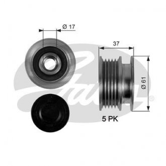 Шкив генератора Gates OAP7102 (фото 1)