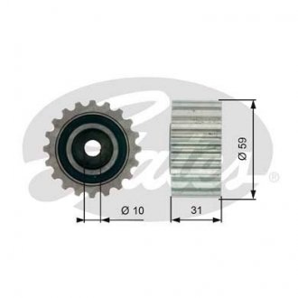 Ролик напрямний Gates T41236