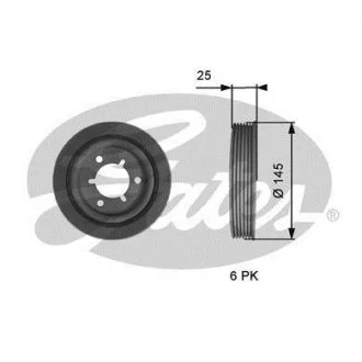 Шків колінчастого валу Gates TVD1056