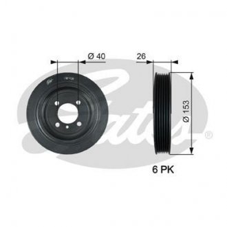 Шків ременя Gates TVD1129