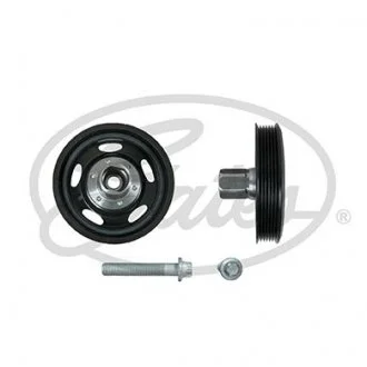 Шків колінчастого валу (кількість ребер: 6) CHEVROLET AVEO, CRUZE, ORLANDO, TRAX, OPEL ADAM, ASTRA J, ASTRA J GTC, MERIVA B, MOKKA / MOKKA X 1.2-1.4LPG 12.09- Gates TVD1153A