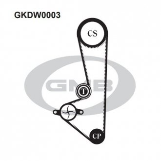 Комплект ремня ГРМ Aveo 1.2 GMB GKDW0003