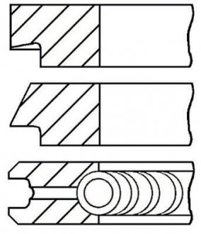 Комплект поршневых колец GOETZE 08-138200-00