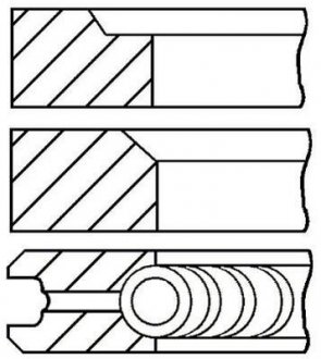 Набір кілець поршневих GOETZE 0817060010