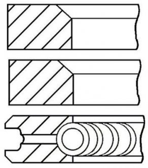 Набір кілець поршневих GOETZE 0817070010