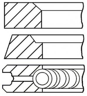 Поршневые кольца 96,5 (STD) 1,75-2-3,5 GOETZE 0818270000