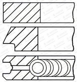 PIERМCIENIE TгOK 08-436506-00 83.4/1.5-1.5-2 0,40 OPEL ASTRA J INSIGNIA ZAFIRA C 2,0CDTI 08- GOETZE 0843650600