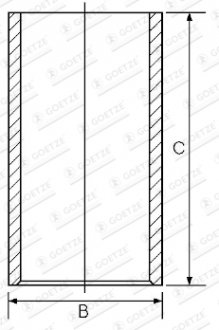 Гільза циліндра GOETZE 1401104100