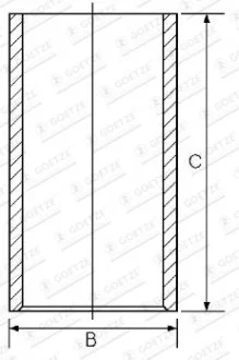 Гильза цилиндра GOETZE 1401104100