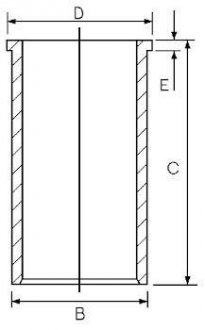 Гильза, OM611-612 88.00mm GOETZE 1402416000