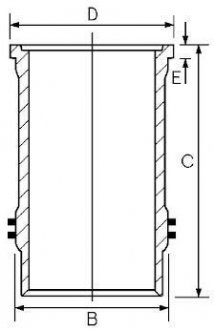 Гільза циліндра GOETZE 15-600020-00