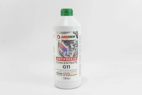 Антифриз GREEN (зелений) концентрат (1.5L) (GERMANY) GOODREM R80G11-GRN-015