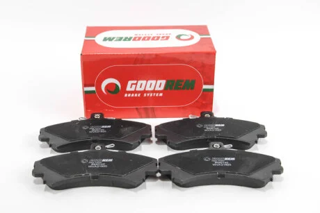 Фото гальмівні колодки перед. Mitsubishi Colt/Volvo S40/V40 1.1-2.0 i/TD 95- (TRW) GOODREM RM0140 Гальмівні колодки перед. Mitsubishi Colt/Volvo S40/V40 1.1-2.0 i/TD 95- (TRW) GOODREM RM0140