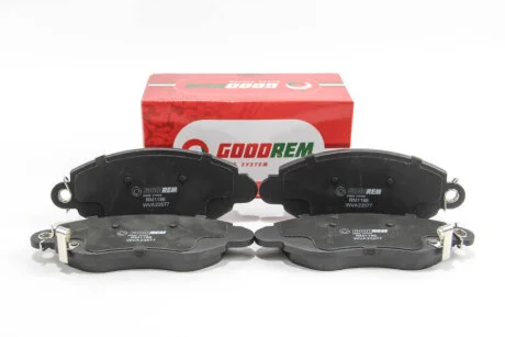 Фото гальмівні колодки перед. Transit (V184) 00-06 (RWD) GOODREM RM1186 Гальмівні колодки перед. Transit (V184) 00-06 (RWD) GOODREM RM1186