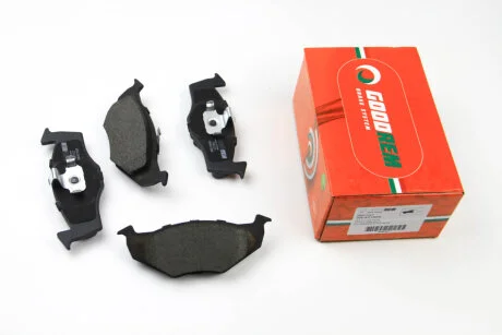 Фото гальмівні колодки перед. Caddy II/Golf III/Fabia 91-14 (ATE) GOODREM RM1227 Гальмівні колодки перед. Caddy II/Golf III/Fabia 91-14 (ATE) GOODREM RM1227