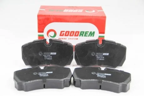 Фото колодки гальмівні задн. Daily/Transit 06- GOODREM RM1316 Колодки гальмівні задн. Daily/Transit 06- GOODREM RM1316