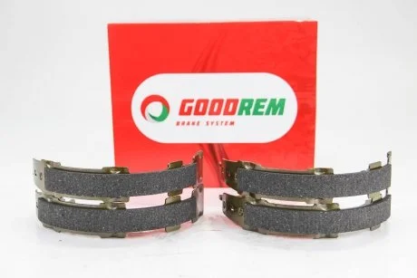 Фото колодки гальмівні задн. Leaf/Tiida/Pulsar/Sentra/Juke/Cube/Qashqai/X-Trail/RAV 4/Koleos 07- GOODREM RM1320 Колодки гальмівні задн. Leaf/Tiida/Pulsar/Sentra/Juke/Cube/Qashqai/X-Trail/RAV 4/Koleos 07- GOODREM RM1320
