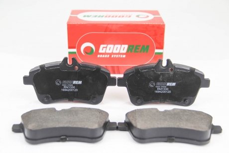 Колодки гальмівні пер. W169/W245 04-12 GOODREM RM1330