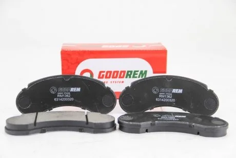 Колодки гальмівні пер. W631 88-96 GOODREM RM1362