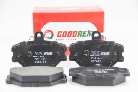 Колодки гальмівні пер. Dedra/Tempra/Tipo/Uno 86-02 GOODREM RM1444