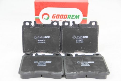 Колодки гальмівні пер. W140/W140/W140/W124/W140 91-99 GOODREM RM1472