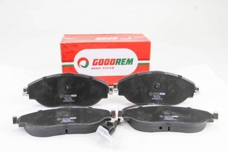 Гальмівні колодки перед. VW Passat 10-/Skoda Octavia 12- (TRW) з датчиком GOODREM RM1495