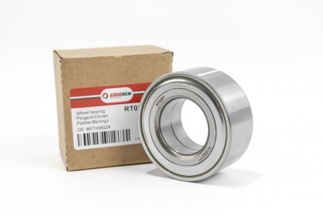 Підшипник маточини перед. Berlingo/Partner 96-08/Peugeot 306/405/406 GOODREM RT0251