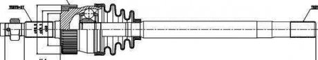 Приводной вал GSP 216003 (фото 1)