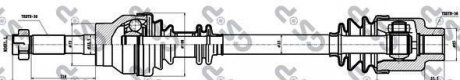Полуось левая/правая MB100 D 88-96 L:730.0/A:30/K:30 GSP 235010 (фото 1)