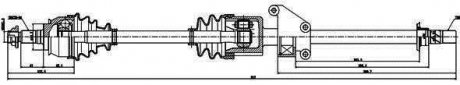 Приводной вал GSP 238002