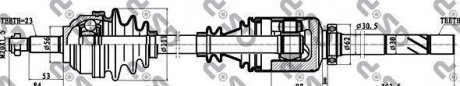 Приводной вал GSP 250268