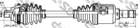 Привідний вал GSP 299190 (фото 1)