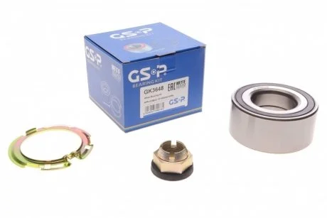 Фото підшипник маточини (комплект) GSP GK3648 Підшипник маточини (комплект) GSP GK3648