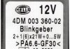 Реле поворотів 207D,Opel,Ford,VW,Peugeot,Fiat,Lada,Honda,Mazda,Nissan,Mitsubishi,Toyota HELLA 4DM003360021 (фото 1)