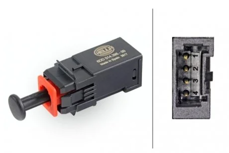 Выключатель STOP-сигналов Astra H 04-, Corsa 06-, Vectra 02-. HELLA 6DD014395001