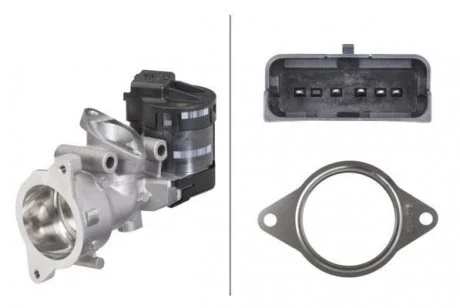 Клапан EGR VOLVO C30, C70 II, S40 II, S80 II, V50, V70 III, CITROEN C4, C4 GRAND PICASSO I, C4 I, C4 PICASSO I, C5 II, C5 III, C5 II/KOMBI, C8, JUMPY II, FIAT DOBLO, DOBLO/MINIVAN 1.9D/2.0D 02.96- HELLA 6NU010171671