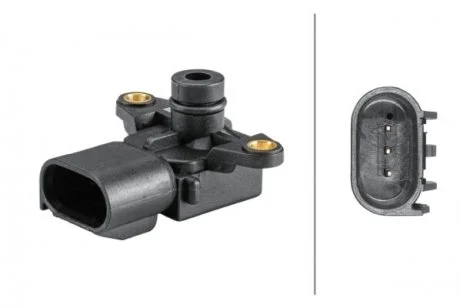 Датчик тиску у впускному колекторі (3 pin) CHRYSLER 300C, ASPEN, GRAND VOYAGER V, SEBRING, VOYAGER IV, VOYAGER V, DODGE JOURNEY, NITRO, JEEP CHEROKEE, COMMANDER, GRAND CHEROKEE 2.4-6.1 02.00- HELLA 6PP358152241
