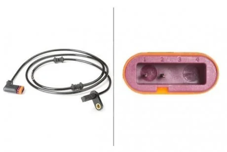 Датчик ABS задн Лів/Прав MERCEDES CLS (C219), E T-MODEL (S211), E (VF211), E (W211) 1.8-6.2 03.02-12.10 HELLA 6PU010039731