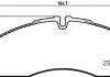 Тормозные колодки, дисковый тормоз (набор) HELLA 8DB355005401 (фото 2)