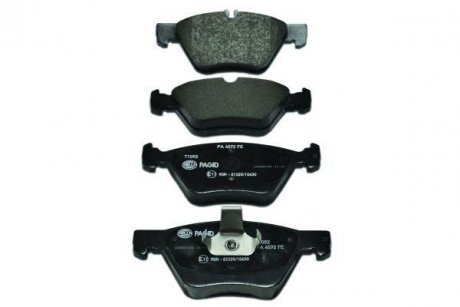 К-кт колодок перед. Mercedes E-Series (W211)/SLK-Series (W170)/CLK-Series (W208)/E-Series (W210)/Chrysler Crossfire (95-09) HELLA 8DB355007861